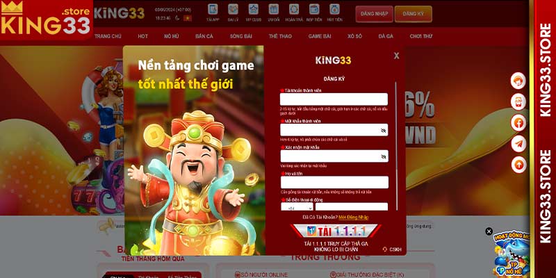 Hướng dẫn đăng ký King33 thông qua 3 bước đơn giản